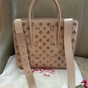 Christian Louboutin Nude Studded Satchel